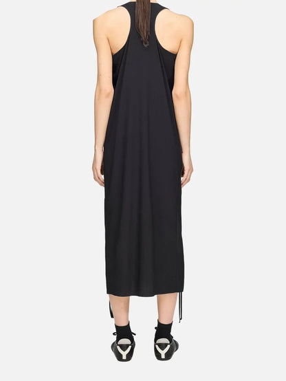 Y-3 Y-3 Racer Midi Dress - Black - Dresses ELBİSE