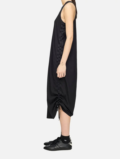 Y-3 Y-3 Racer Midi Dress - Black - Dresses ELBİSE