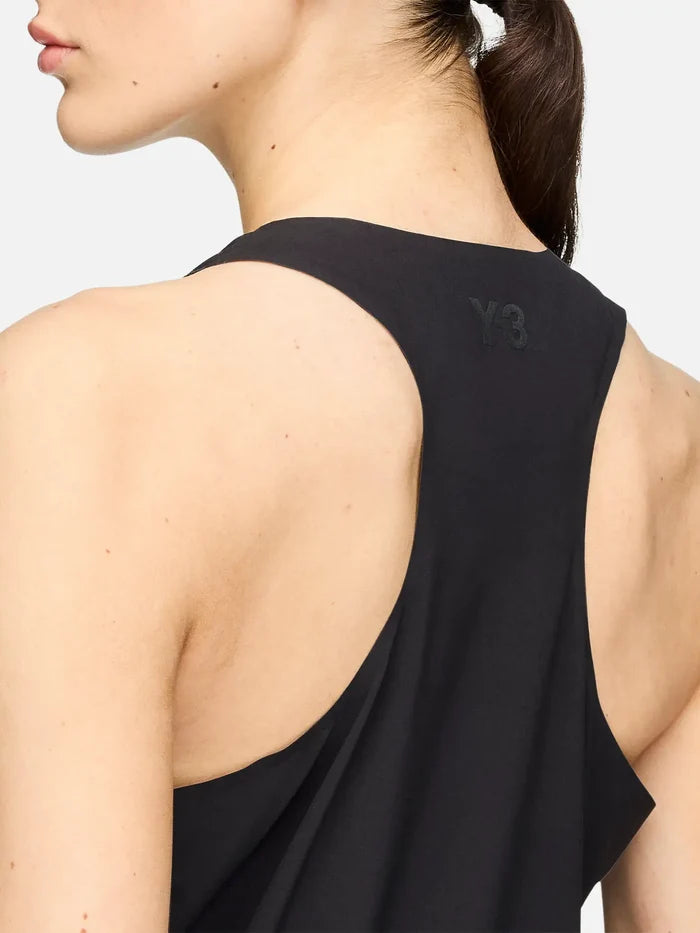 Y-3 Y-3 Racer Midi Dress - Black - Dresses ELBİSE