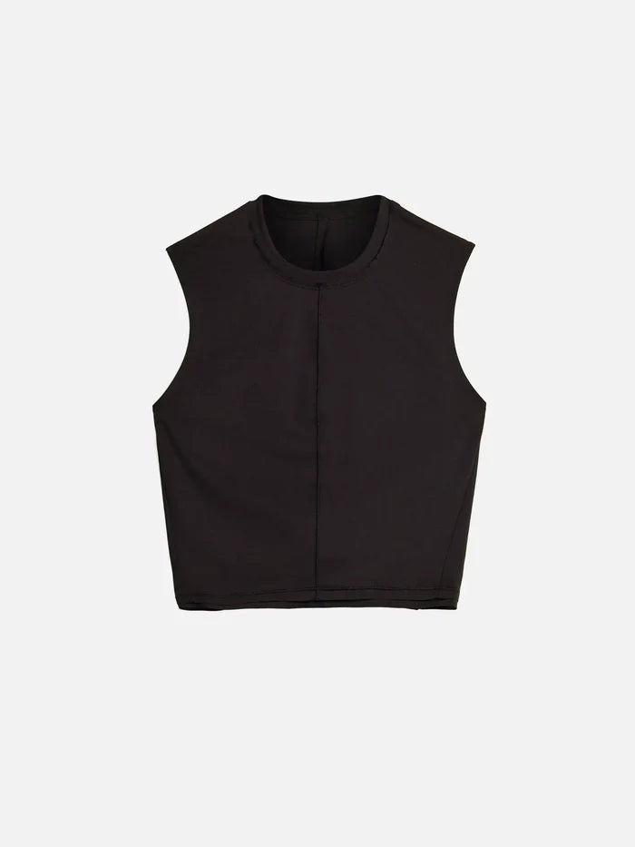 Y-3 Y-3 Running Cropped Tank Top - Black - Tank Tops ATLET