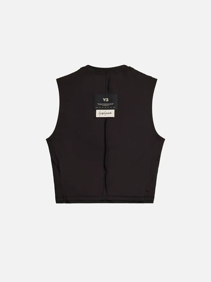 Y-3 Y-3 Running Cropped Tank Top - Black - Tank Tops ATLET