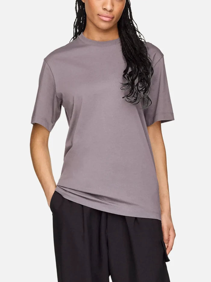 Y-3 Y-3 x F1 Mercedes Engineered Logo SS Tee - Granite - T-Shirts T-SHIRT