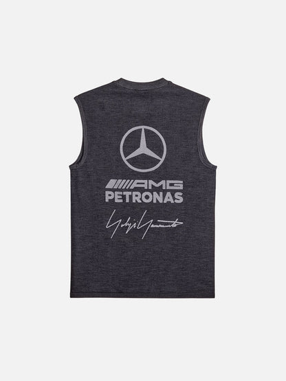 Y-3 Y-3 x F1 Mercedes Engineered Tank - Black/Solid Grey - Tank Tops ATLET