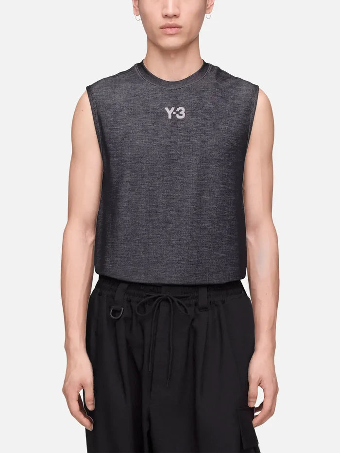 Y-3 Y-3 x F1 Mercedes Engineered Tank - Black/Solid Grey - Tank Tops ATLET