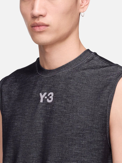 Y-3 Y-3 x F1 Mercedes Engineered Tank - Black/Solid Grey - Tank Tops ATLET