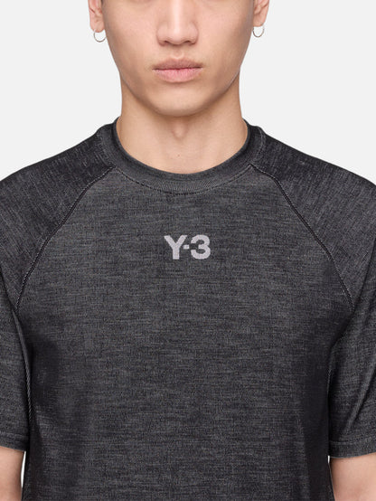 Y-3 Y-3 x F1 Mercedes Engineered Tee - Black/Solid Grey - T-Shirts T-SHIRT