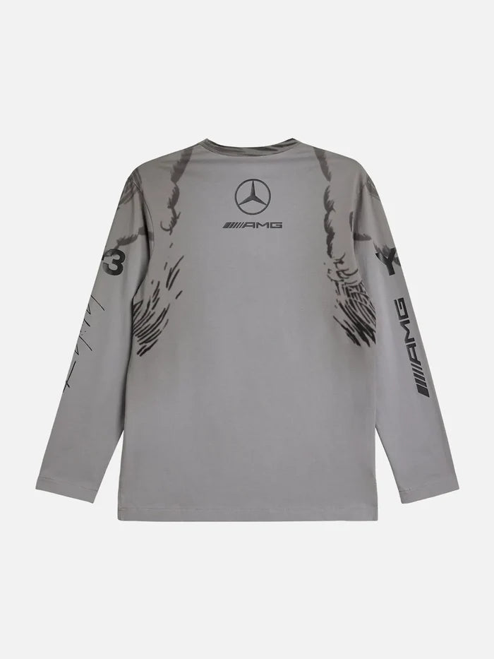 Y-3 Y-3 x F1 Mercedes Wolf LS Tee - Black - T-Shirts T-SHIRT