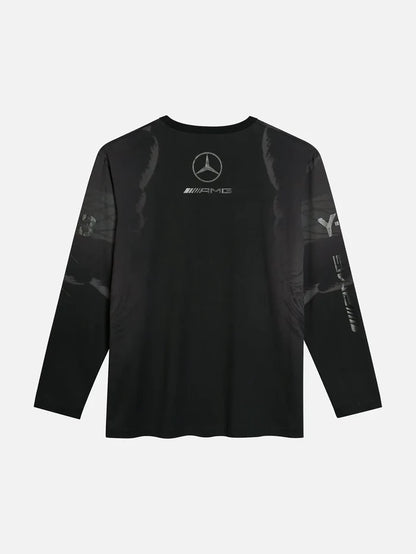 Y-3 Y-3 x F1 Mercedes Wolf LS Tee - Black - T-Shirts T-SHIRT