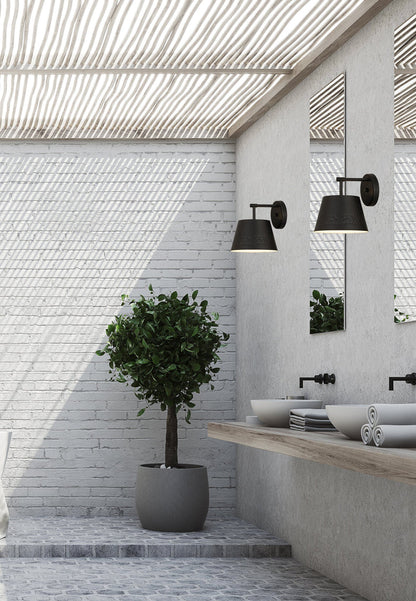 Wall Sconce Z-Lite 6013-1S-MB Matte Black Maddox 1 Light Wall Sconce Z-Lite