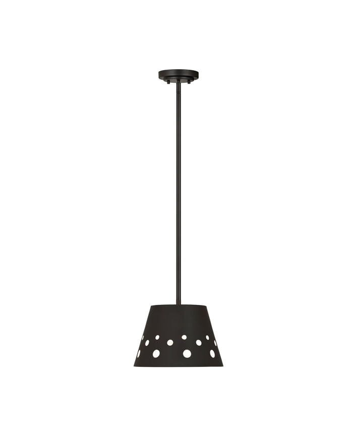 Pendant Z-Lite 6014-12MB Matte Black Katie 1 Light Pendant Z-Lite