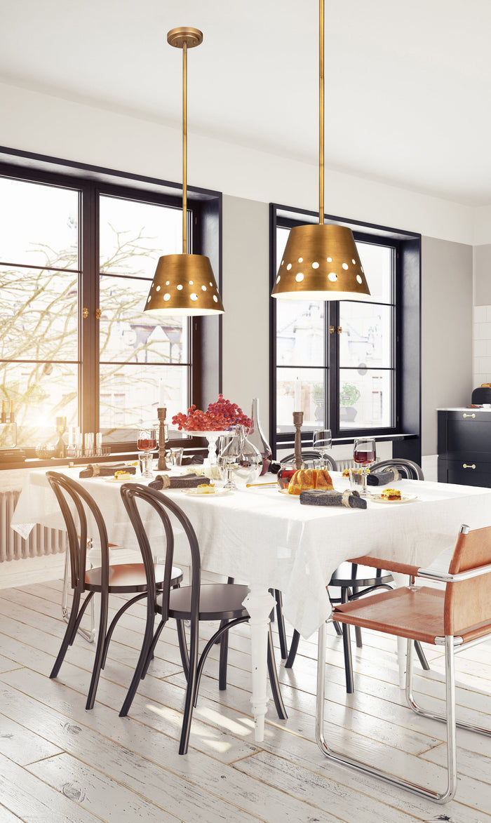 Pendant Z-Lite 6014-12RB Rubbed Brass Katie 1 Light Pendant Z-Lite