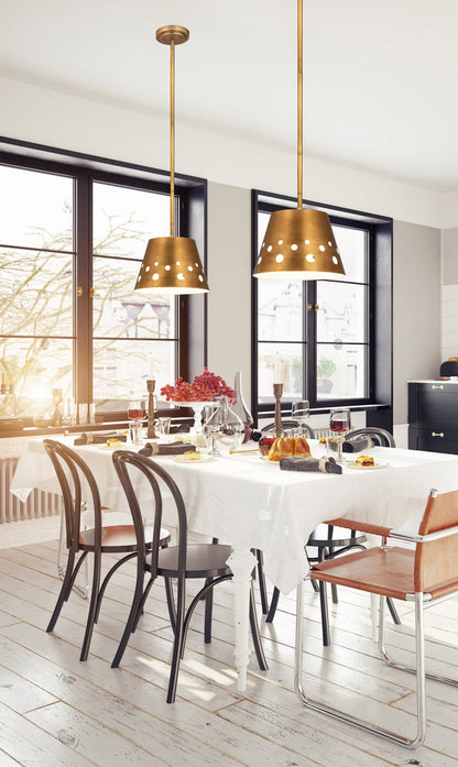 Pendant Z-Lite 6014-12RB Rubbed Brass Katie 1 Light Pendant Z-Lite