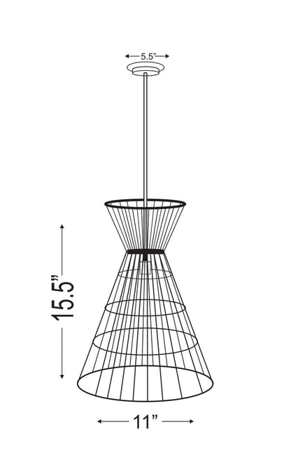 Pendant Z-Lite 6015MP-RB Rubbed Brass Alito 1 Light Pendant Z-Lite