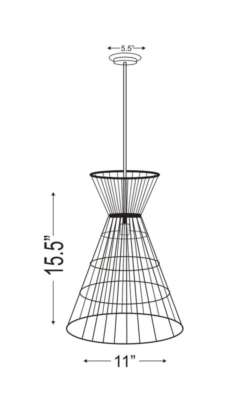 Pendant Z-Lite 6015MP-RB Rubbed Brass Alito 1 Light Pendant Z-Lite