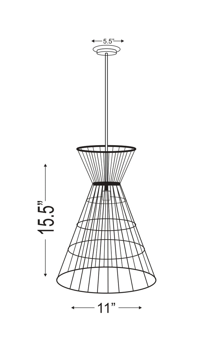 Pendant Z-Lite 6015MP-RB Rubbed Brass Alito 1 Light Pendant Z-Lite