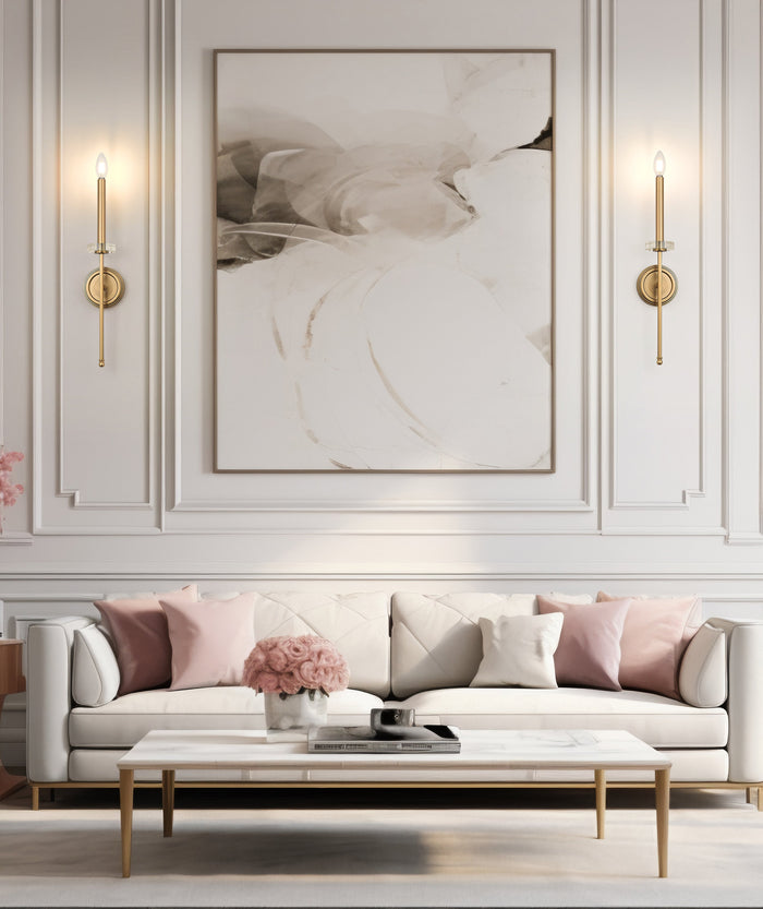 Wall Sconce Z-Lite 6100-1S-MGLD Mordern Gold Gaultier 1 Light Wall Sconce Z-Lite