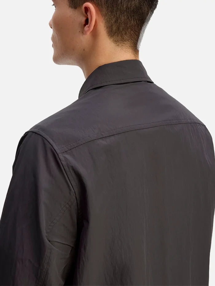 FRED PERRY Zip Through Overshirt - Anchor Grey - Overshirts CEKET