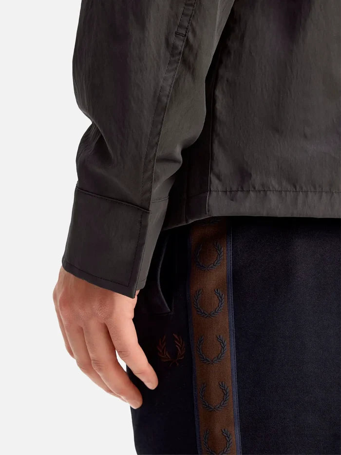 FRED PERRY Zip Through Overshirt - Anchor Grey - Overshirts CEKET