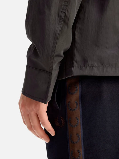 FRED PERRY Zip Through Overshirt - Anchor Grey - Overshirts CEKET