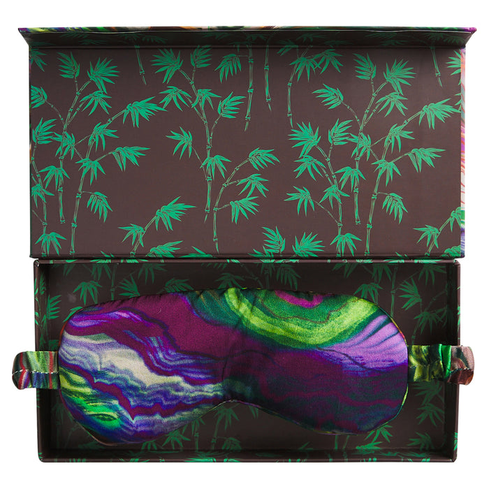 Zoi Silk Eye Mask - Verdant